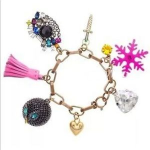 Juicy Couture Charm Bracelet Snowflake Owl Sword
